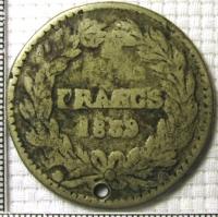 1 франк 1859 г.