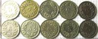 Лот монет Швейцарии: (10шт) 20 век