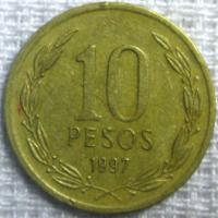 10 песо 1997г.