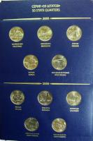 Набор юбилейных 25 центов США 1999-2009гг -56 шт,в альбоме «альбонумизматико»  серии «standart»