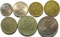 Набор монет 1998 г.(СП) (1 коп.+5 коп.+10 коп.+50 коп.+1 руб.+2 руб.+5 руб.)