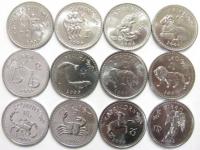 Набор из 12 монет 10 шиллингов 2006 год ( "Лунный Календарь")