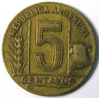 5 сентавос 1945 год
