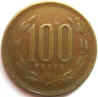 100 песо 1992 год