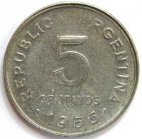5 сентавос 1955 год
