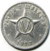5 песо 1972 год