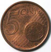 5 евроцентов 1999 год