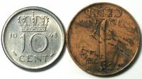 1, 10 центов 1948 год