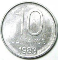 10 сентавос 1983 год