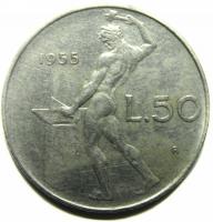 50 лир 1955 год.