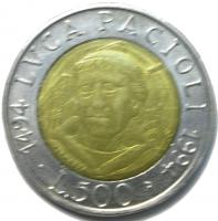 500 лир 1994 год.
