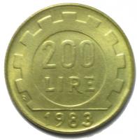 200 лир 1983 год.