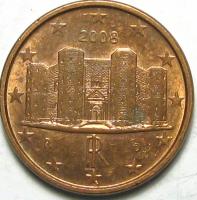 1 Евроцент 2008 год.
