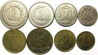 1, 2, 5, 10, 50 Грош 1,2 Злот 1973 год.