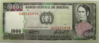 Бона 1000 Песо Боливионо 1982 год.