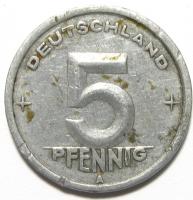 5 Пфенинг 1949 год. (A) 