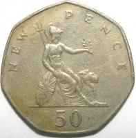 50 новых пенсов 1981 год.