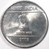 2 рупии 2008 год.