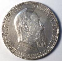 5 марок 1911 год. Бавария 90 лет принцу Регенту
