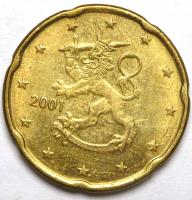 20 Евроцентов 2001 год.