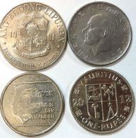 Набор иностранных монет 4 шт.