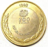 200 Эскудо 1998 год. Международный год океана - ЭКСПО, 1998. Португалия