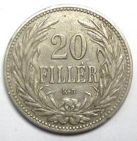 20 Филлеров 1908 год. Венгрия