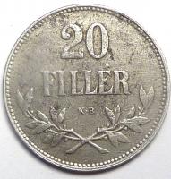 20 Филлеров 1916 год. Венгрия