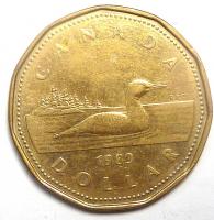 1 Доллар 1989 год. Канада