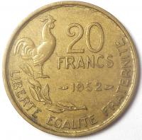 20 Франков 1952 год. Франция